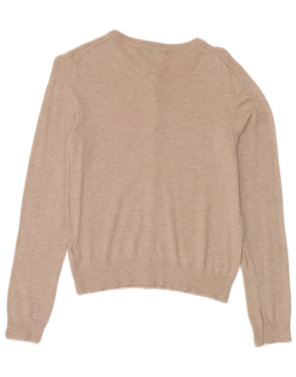 Marks & Spencer Γυναικεία ζακέτα πουλόβερ UK 10 Small Beige Viscose