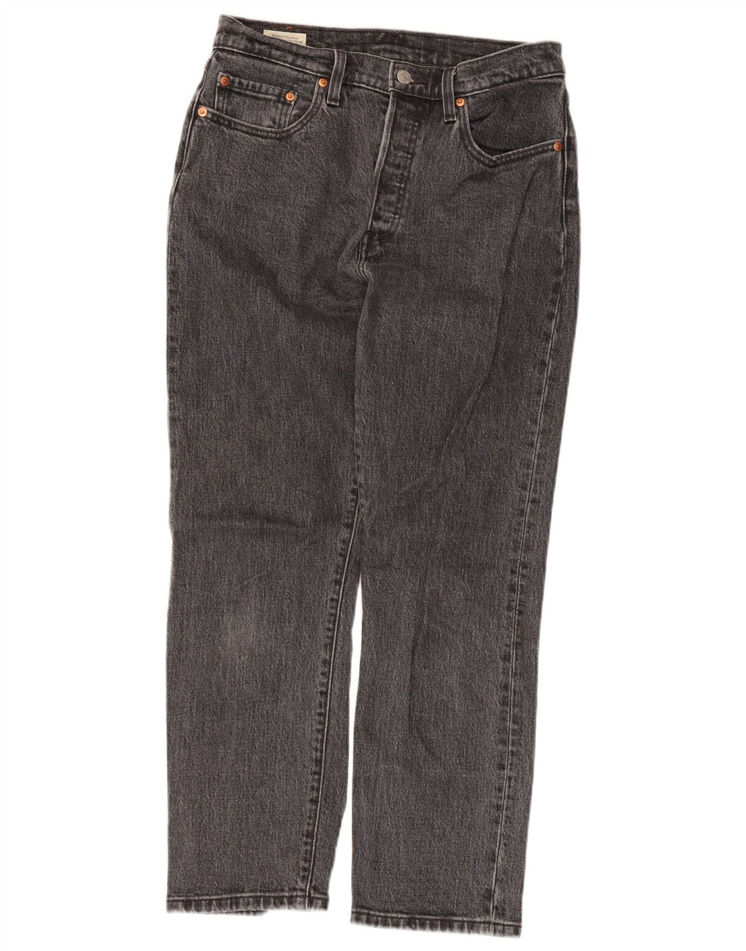 Levi's Womens 501 Straight Jeans W27 L26 Γκρι βαμβακερό