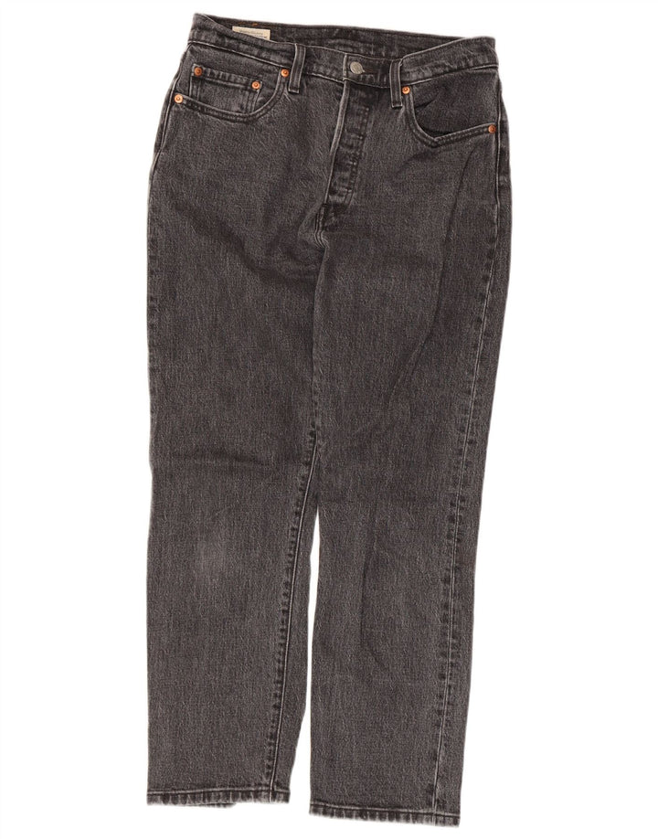 Levi's Womens 501 Straight Jeans W27 L26 Γκρι βαμβακερό