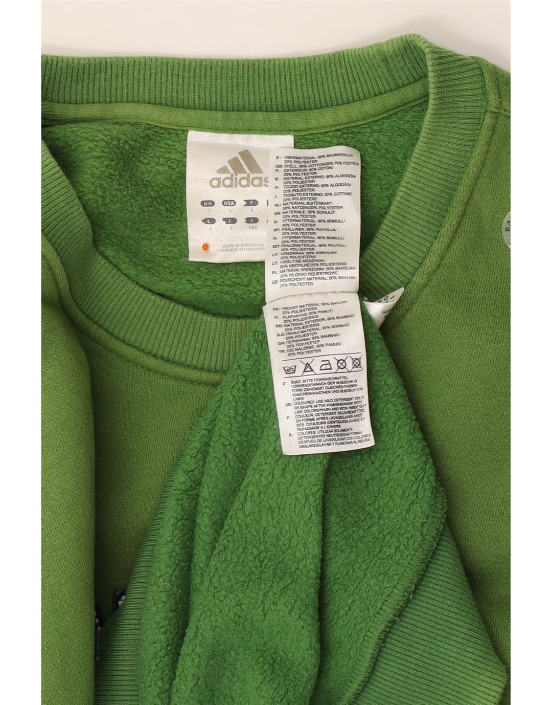 Ανδρικό γραφικό φούτερ ADIDAS Jumper Μεγάλο Πράσινο Βαμβακερό