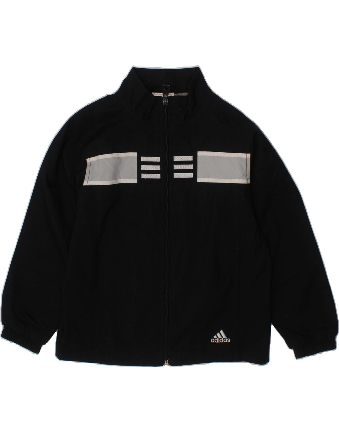 ADIDAS Boys Tracksuit Top Jacket 9-10 Years Medium Black Polyester Vintage Adidas and Second-Hand Adidas from Messina Hembry 