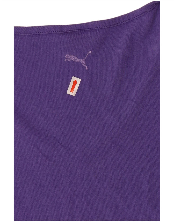 Γυναικείο γραφικό T-Shirt PUMA Top UK 14 Medium Purple