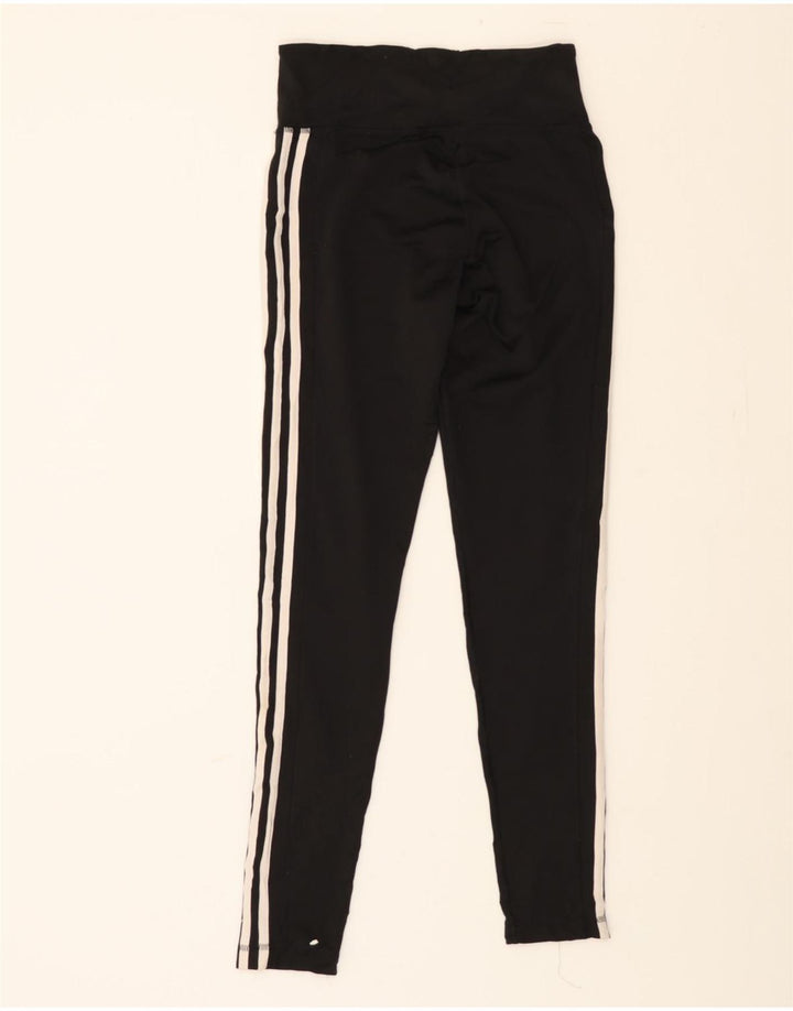 ADIDAS Womens Climalite Leggings UK 8/10 Small  Black Polyester Vintage Adidas and Second-Hand Adidas from Messina Hembry 