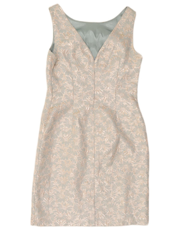 Γυναικείο αμάνικο φόρεμα Monsoon UK 12 Medium Blue Floral Polyester