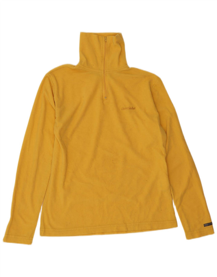Invicta γυναικείο φερμουάρ Fleece Jumper UK 12 Medium Yellow Polyester