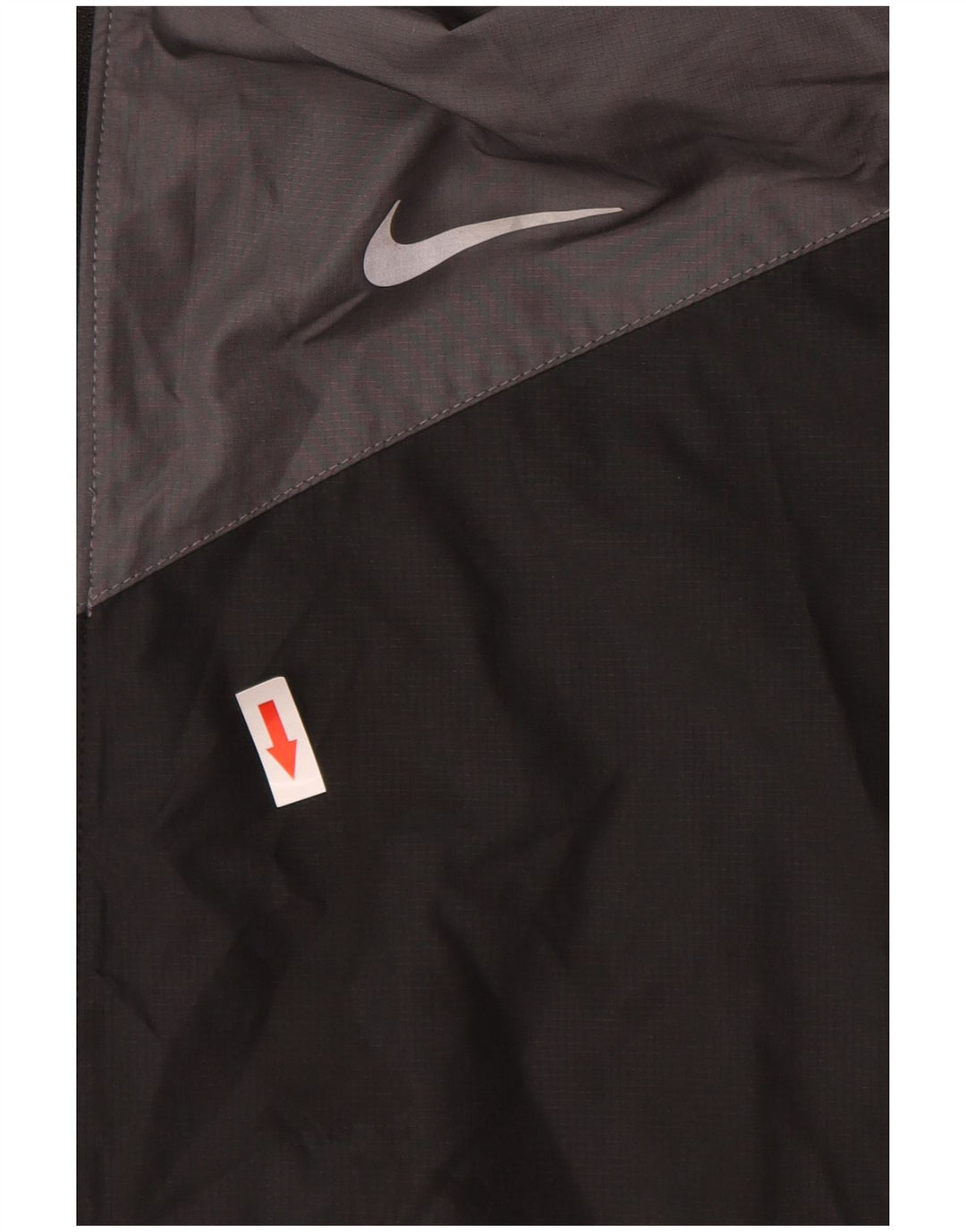 Ανδρικό μπουφάν βροχής με κουκούλα Nike UK 40 Large Black Colourblock Polyester