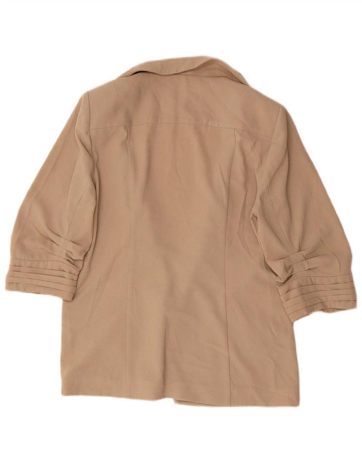Marks & Spencer Γυναικείο Μπλέιζερ 3/4 μανίκι UK 12 Medium Beige