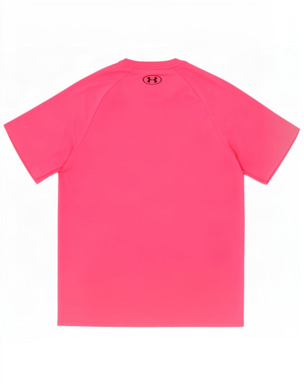 Under Armour Mens T-Shirt Top Medium Pink Polyester