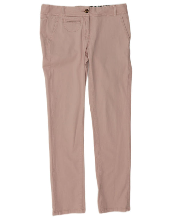 White Stuff Γυναικείο Slim παντελόνι Chino UK 10 Small W30 L29 Pink Cotton