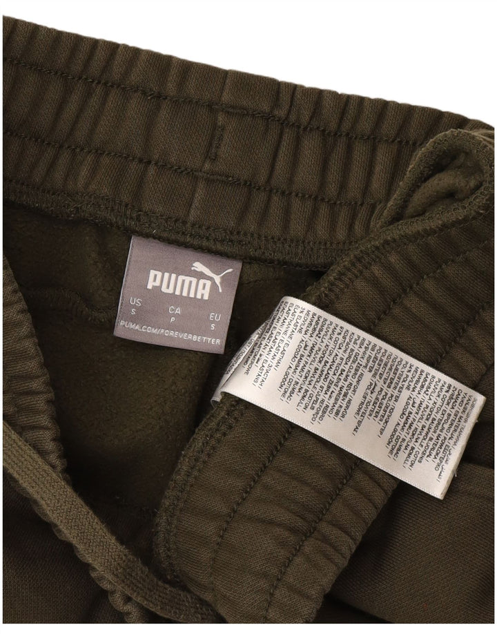 PUMA Mens Tracksuit Trousers Joggers Small  Khaki Cotton