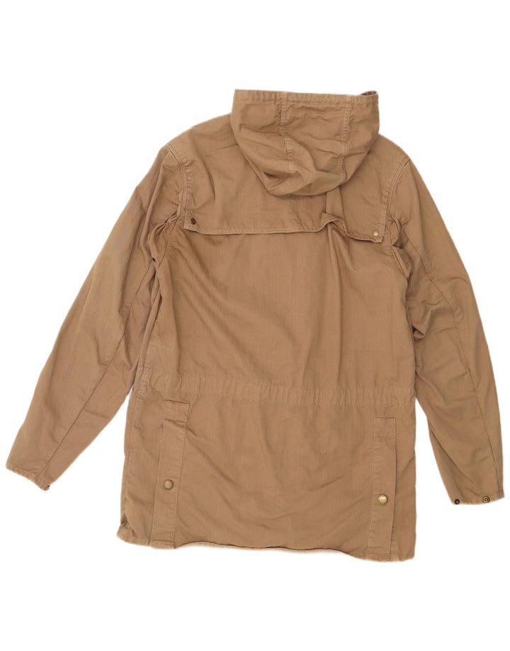 Ανδρικό μπουφάν Parka με κουκούλα Barbour UK 38 Βαμβακερό μεσαίο μπεζ