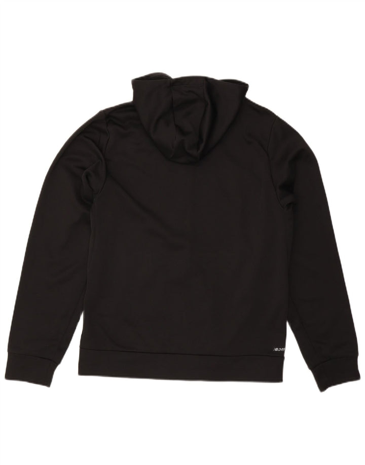 NEW BALANCE Ανδρικό πουλόβερ με κουκούλα με φερμουάρ Μεσαίο μαύρο πολυεστέρα