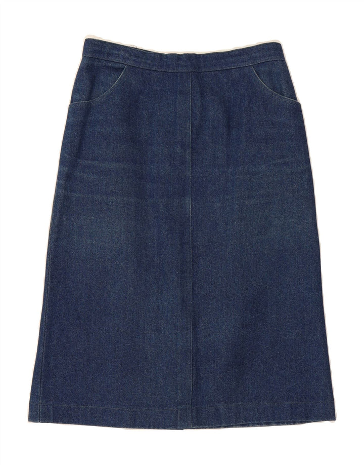VINTAGE Womens Denim Skirt W28 Medium  Blue Vintage Vintage and Second-Hand Vintage from Messina Hembry 