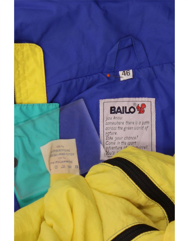 BAILO Ανδρικό μπουφάν βροχής IT 46 Small Blue Colorblock Πολυεστέρας