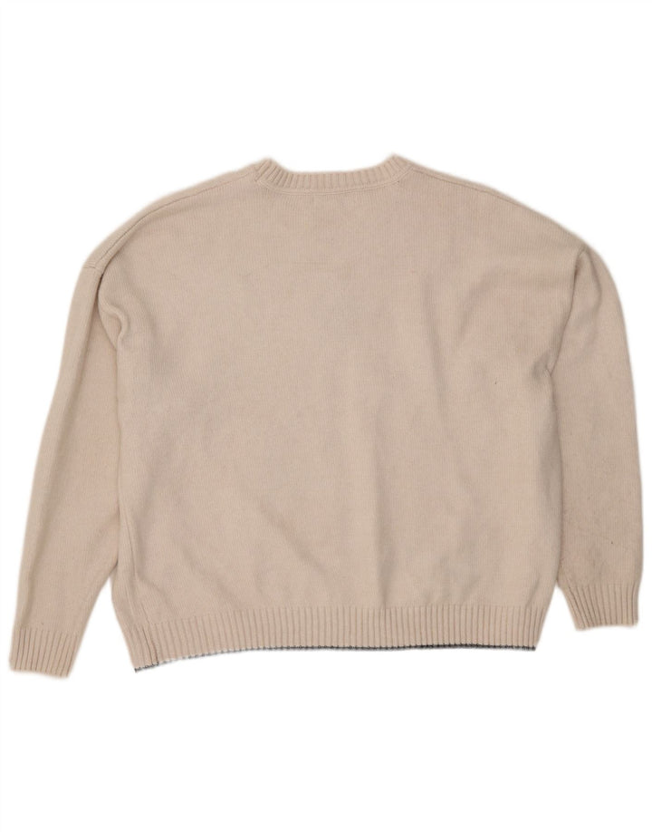 Marks & Spencer Γυναικείο πουλόβερ Abstract Pattern Crew Neck Jumper UK 18 XL B