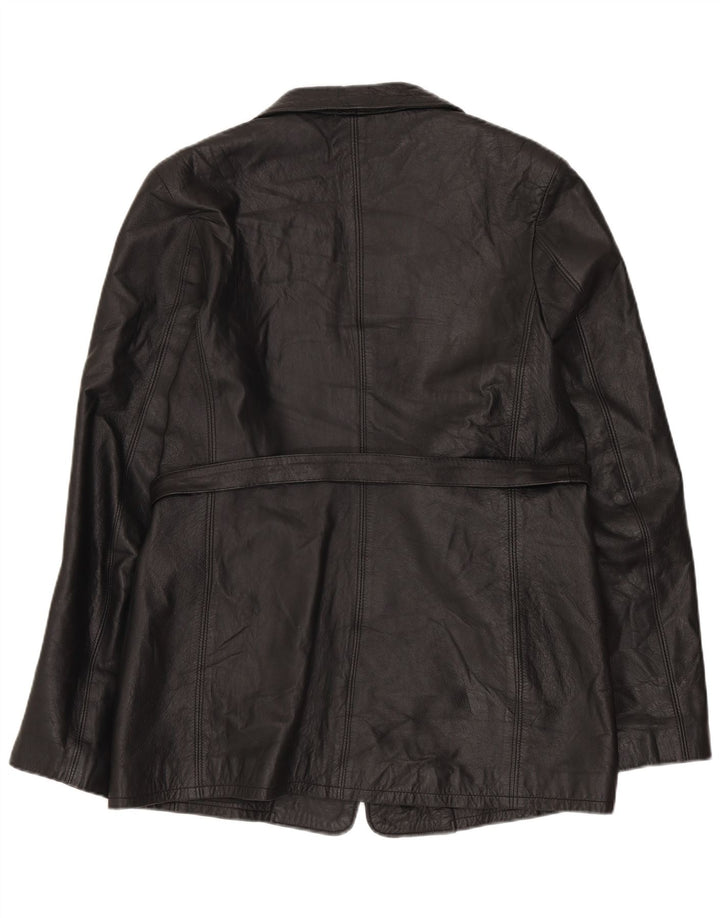 Vagabond Γυναικείο Δερμάτινο Μπουφάν UK 16 Large Μαύρο Δερμάτινο