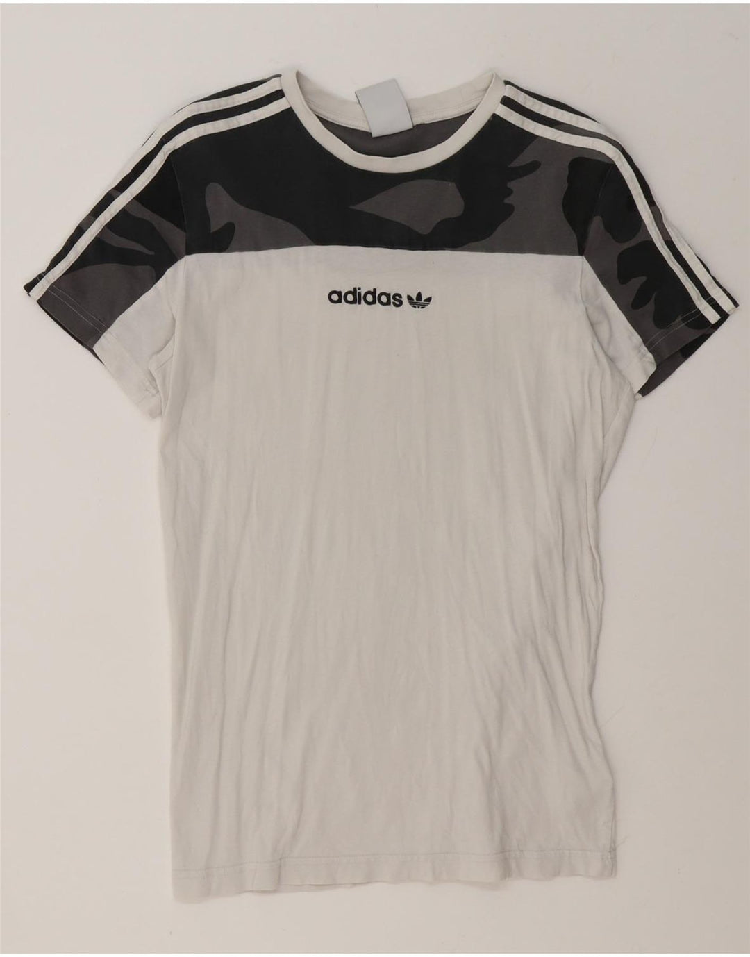 Ανδρικό T-Shirt Adidas Top Small White Camouflage Βαμβακερό