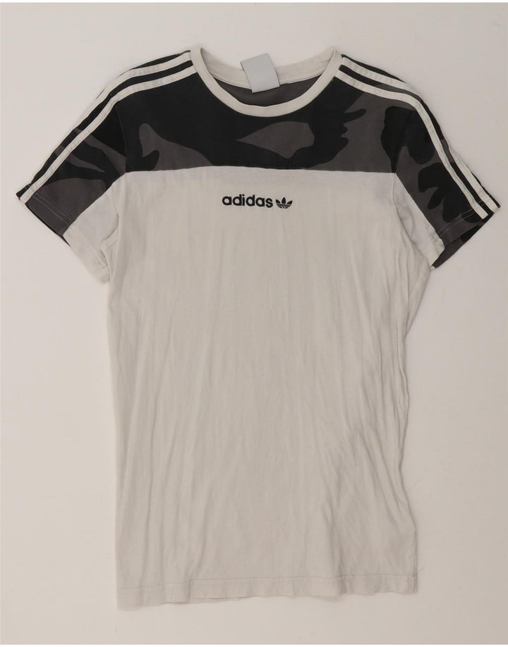 Ανδρικό T-Shirt Adidas Top Small White Camouflage Βαμβακερό