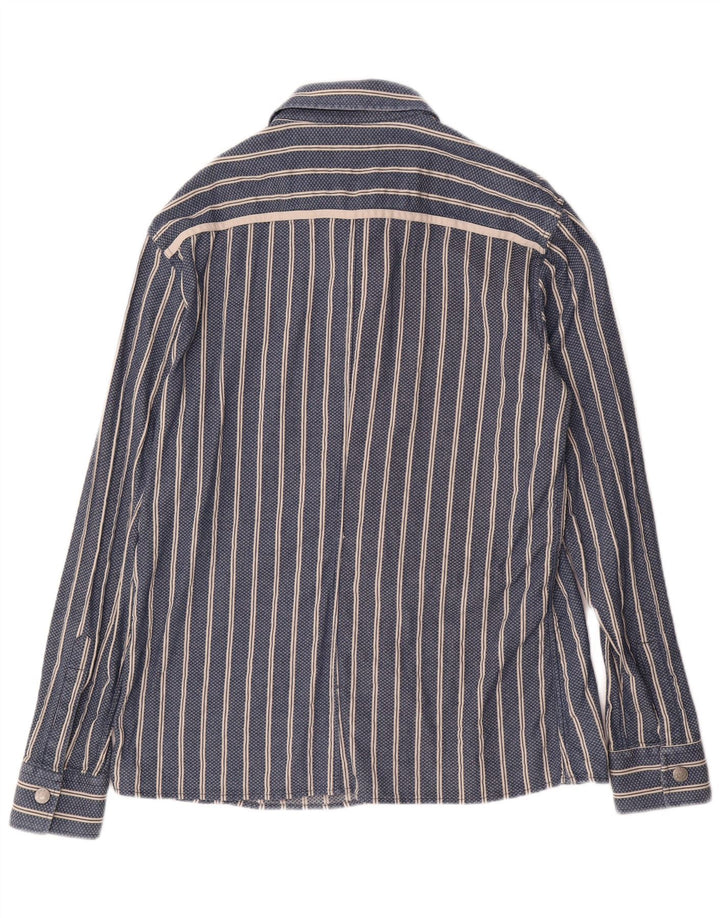 Ανδρικό πουκάμισο ARMANI JEANS 2XL Μπλε ριγέ