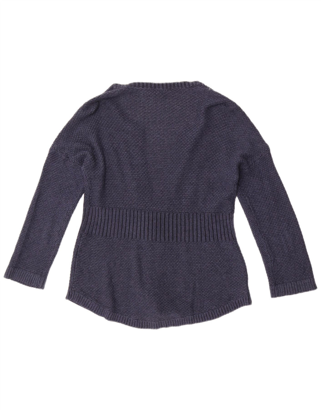 Γυναικείο πουλόβερ με ζακέτα Eddie Bauer UK 14 μεσαίο μπλε βαμβακερό