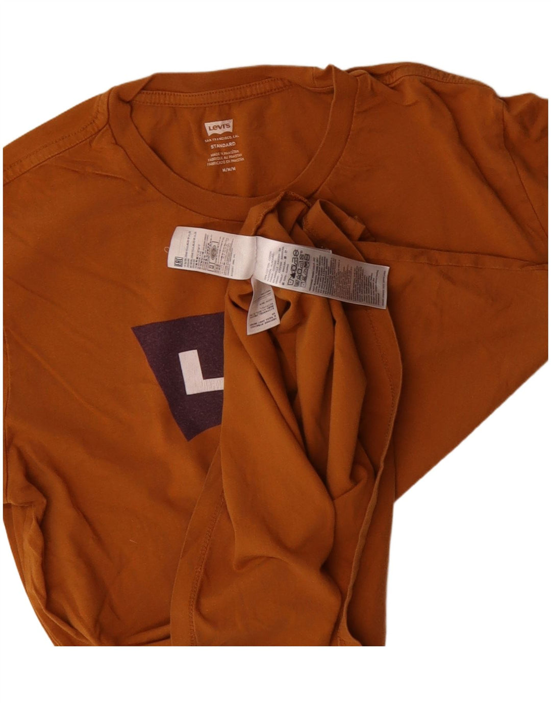 Ανδρικό μπλουζάκι Levi's Standard Fit Graphic Top Μεσαίο καφέ βαμβακερό