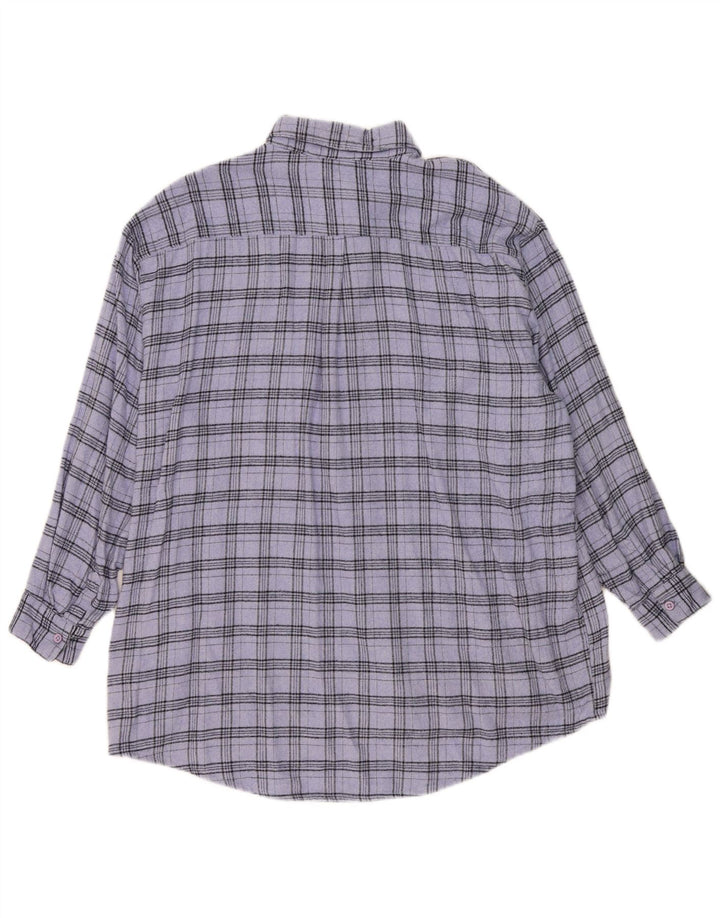Jack Wills Γυναικείο πουκάμισο μεγάλου μεγέθους UK 12 μεσαίο μπλε βαμβακερό καρό
