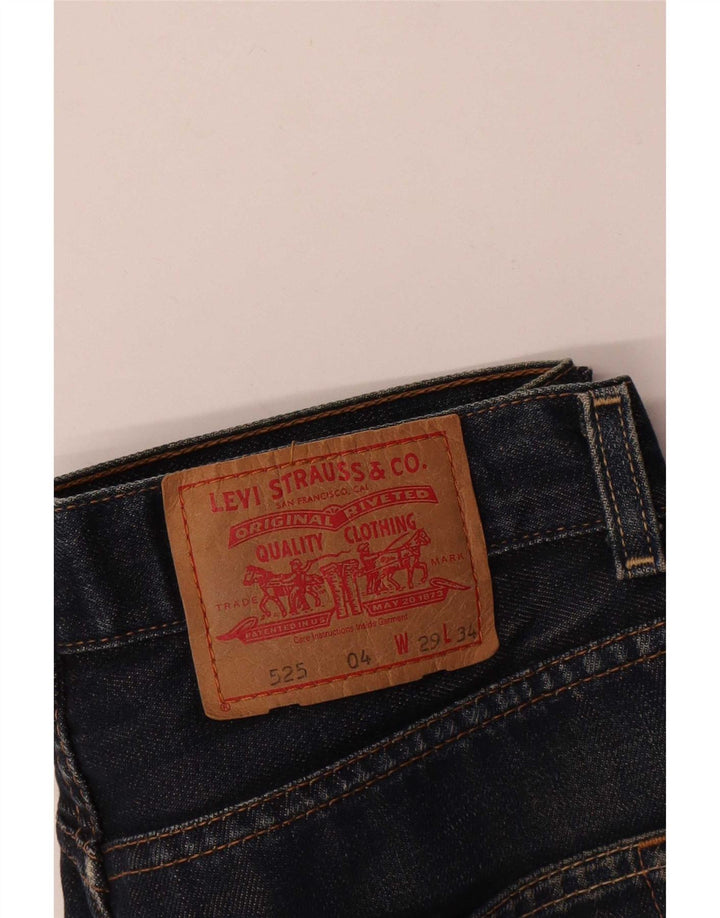 Levi's Womens 525 Bootcut Jeans W29 L30 Navy Blue Cotton