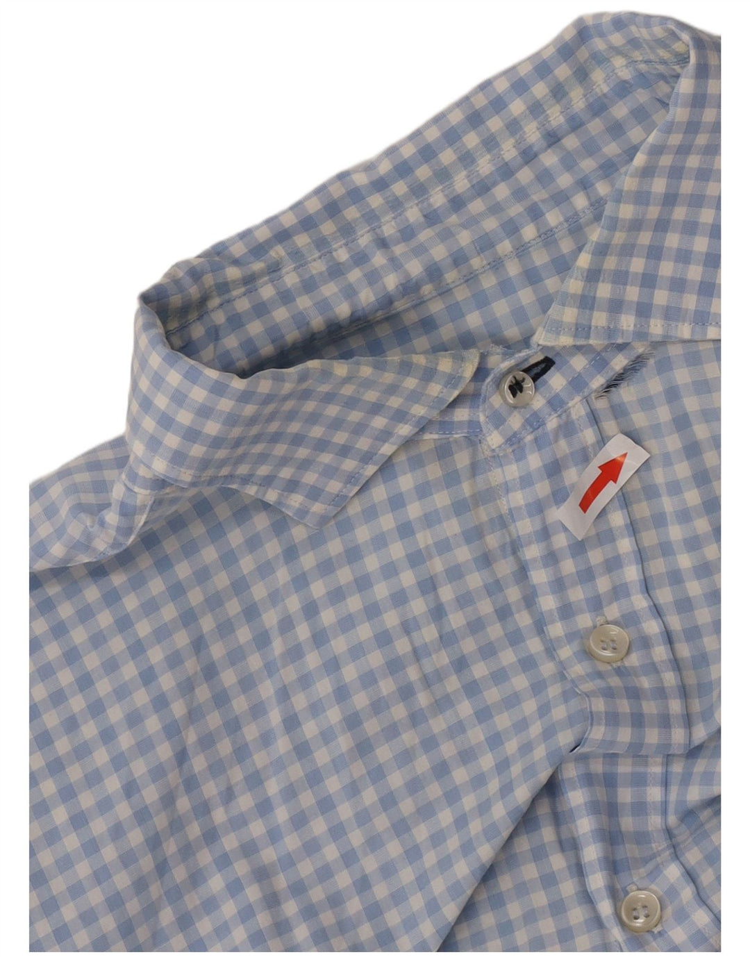 Massimo Dutti Ανδρικό πουκάμισο Casual Fit XL Blue Gingham Cotton