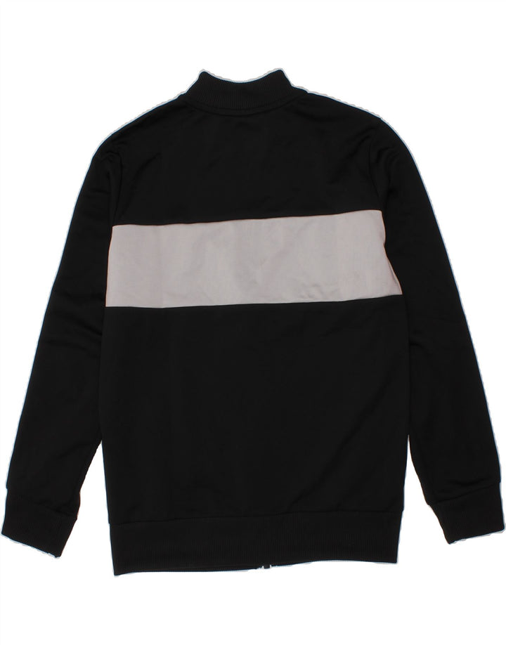 ADIDAS Boys Tracksuit Top Jacket 9-10 Years Black Colourblock Polyester Vintage Adidas and Second-Hand Adidas from Messina Hembry 