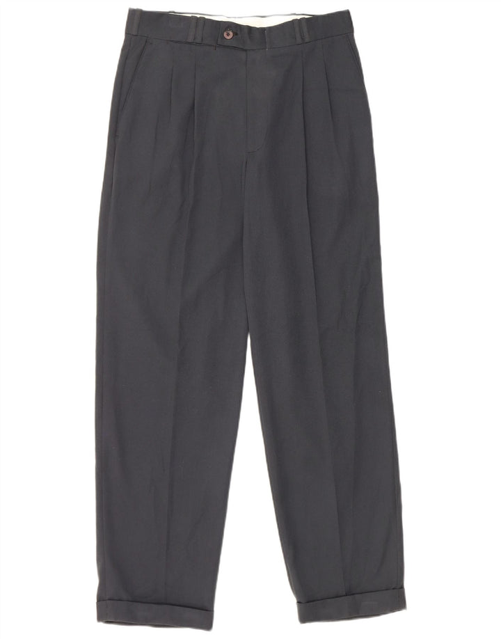 Farah Ανδρικό παντελόνι με καρφωτό κοστούμι W30 L28 Navy Blue Polyester