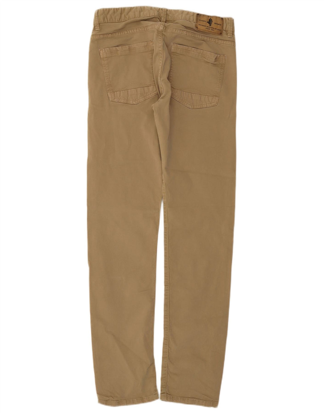 Marlboro Classics Γυναικείο κανονικό κωνικό παντελόνι Chino W32 L34 Beige