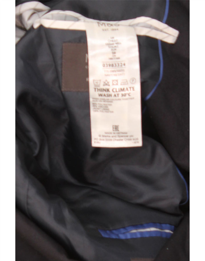 Marks & Spencer Ανδρικό σακάκι μπλέιζερ με 2 κουμπιά EU 50 Medium Navy Blue