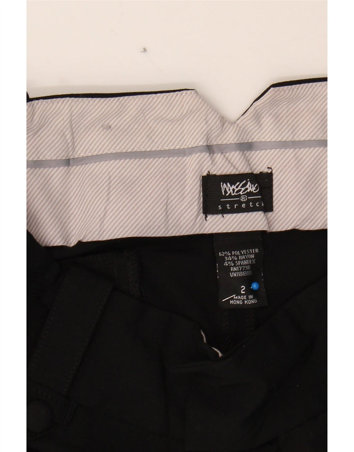 MOSSIMO Womens Straight Capri Trousers US 2 XS W29 L21 Black Polyester Vintage Mossimo and Second-Hand Mossimo from Messina Hembry 