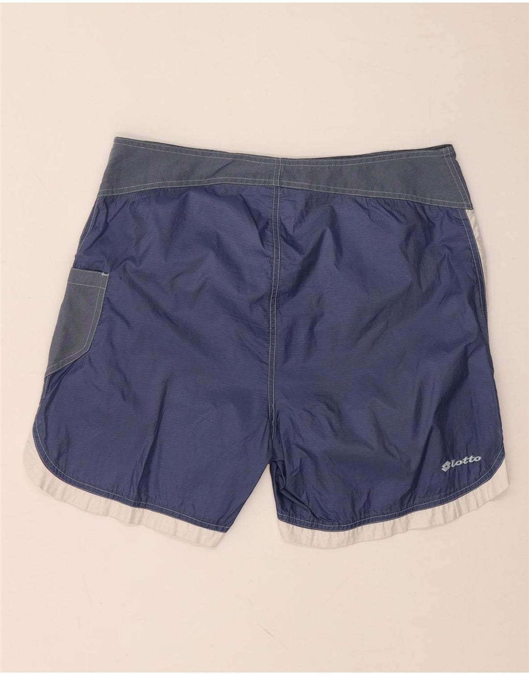 Ανδρικό σορτς κολύμβησης LOTTO UK 40/42 Large W34 Navy Blue Colorblock Nylon