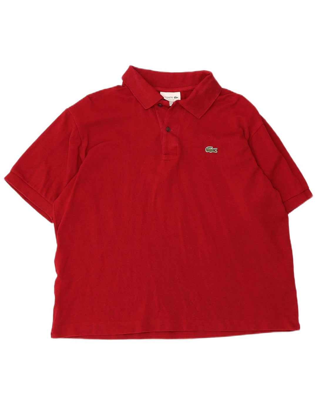 LACOSTE Ανδρικό πουκάμισο πόλο Classic Fit Μέγεθος 6 XL Κόκκινο βαμβακερό