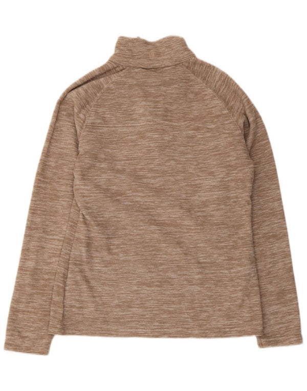 Mountain Warehouse Γυναικείο φερμουάρ με λαιμόκοψη Fleece UK 10 Small Beige Flecked