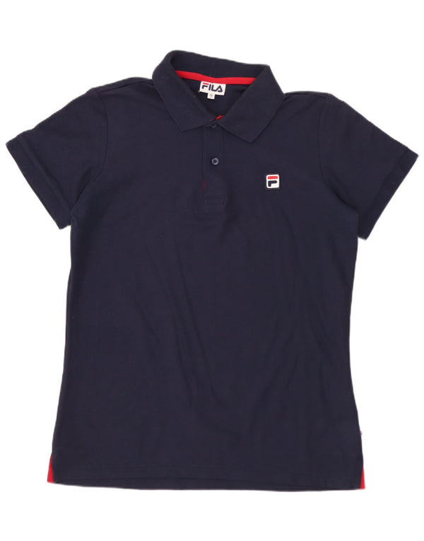 Ανδρικό μπλουζάκι πόλο FILA IT 48 Small Navy Blue Βαμβακερό