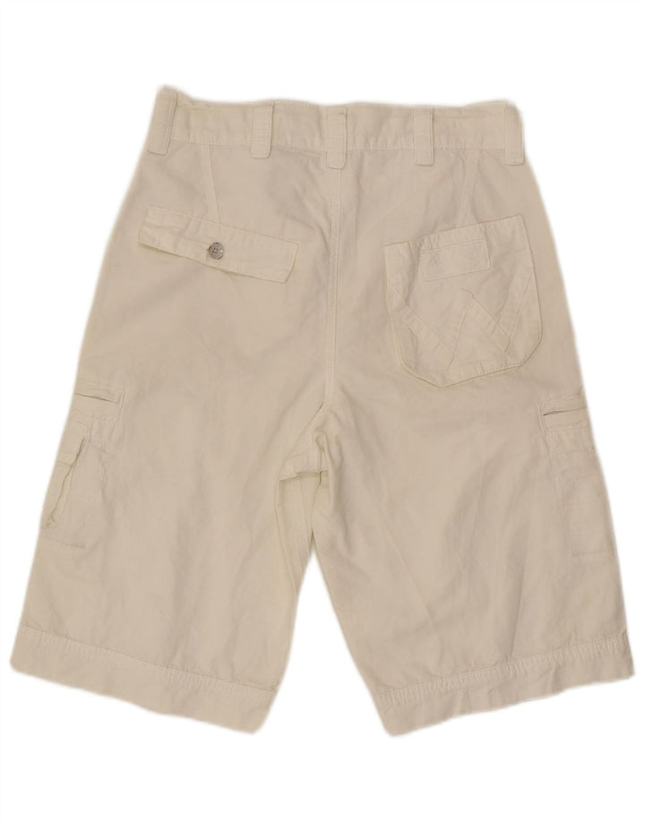Ανδρικό σορτς Wrangler Fitz Cargo W30 Μεσαίο λευκό βαμβακερό