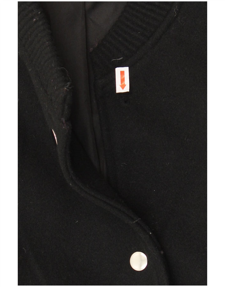 Γυναικείο μπουφάν ZARA Oversized Crop Bomber UK 10 Small Black Polyester