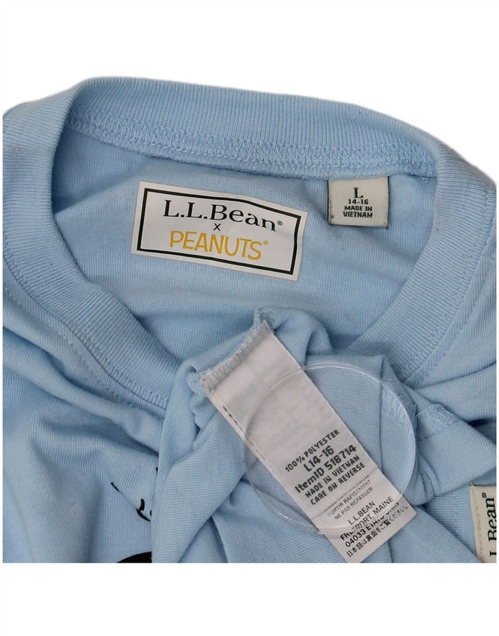 L.L.Bean Boys Peanuts Graphic Top Μακρυμάνικο 14-15 ετών Μεγάλο Μπλε