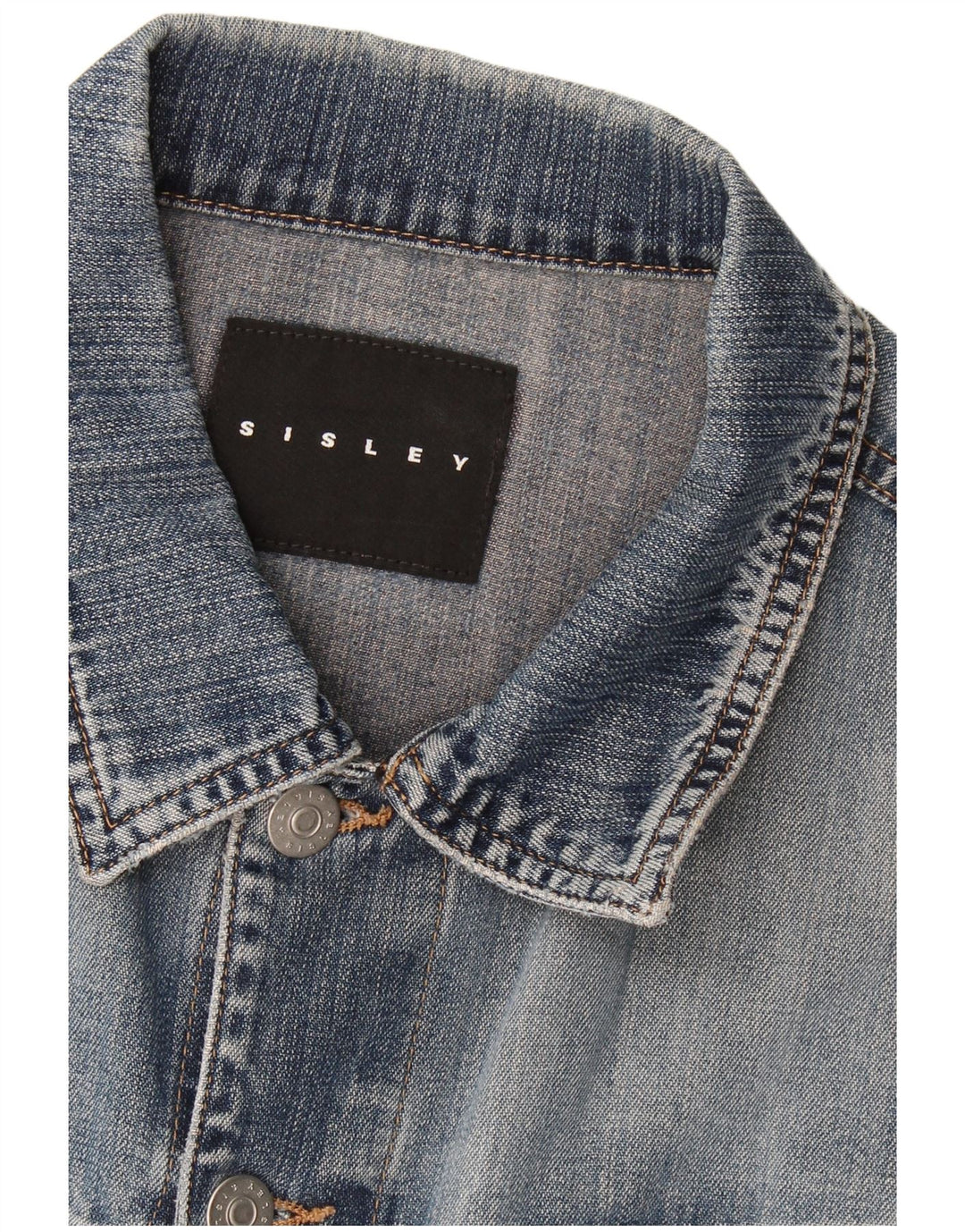 Ανδρικό τζιν μπουφάν Sisley UK 36 Small Blue