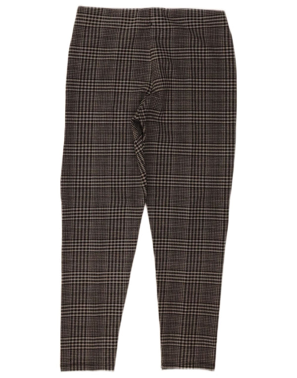 Zara Girls Slim Casual Παντελόνι 13-14 ετών W26 L23 Grey Check Polyester