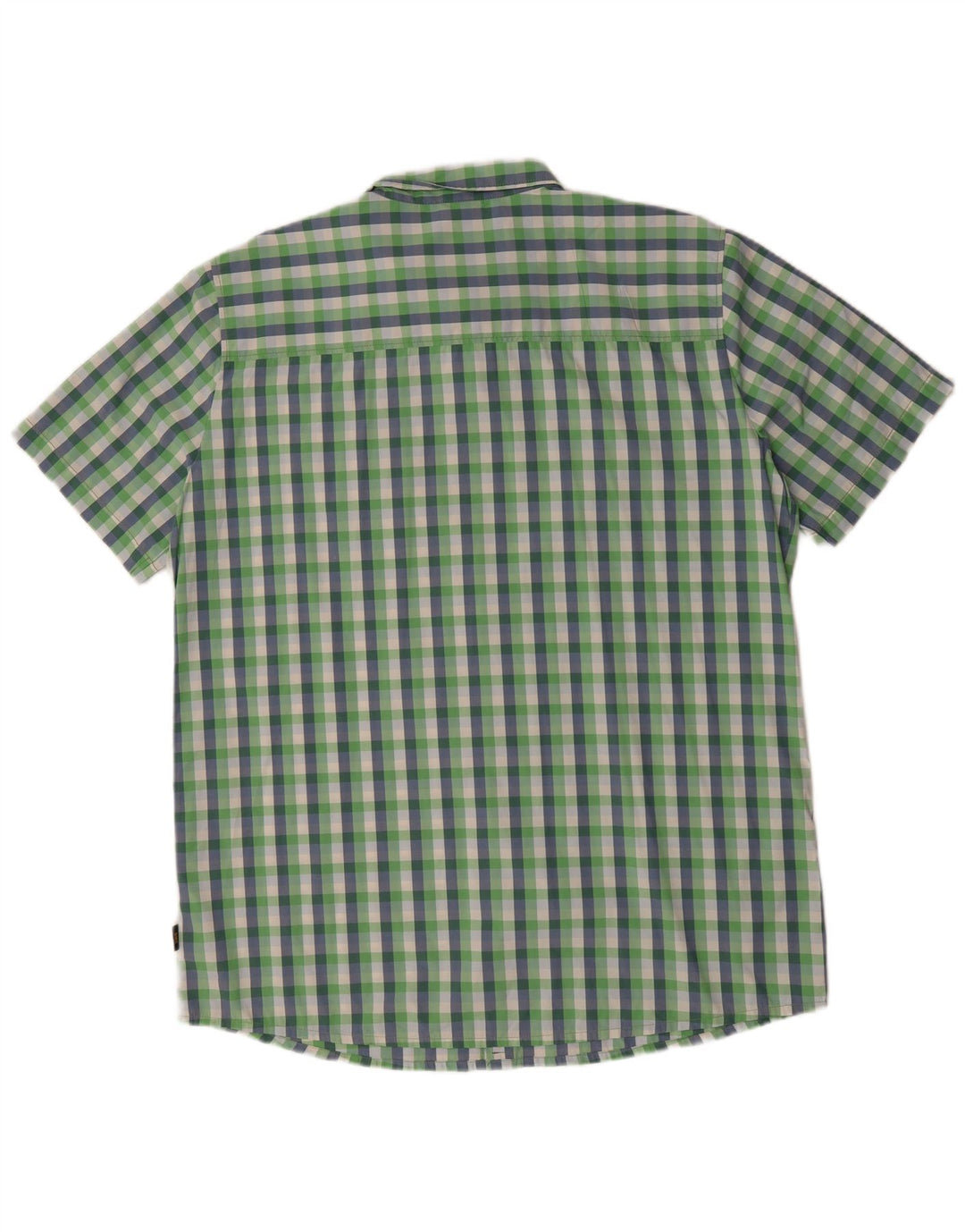 JACK WOLFSKIN Mens Short Sleeve Shirt UK 48 2XL Multicoloured Check