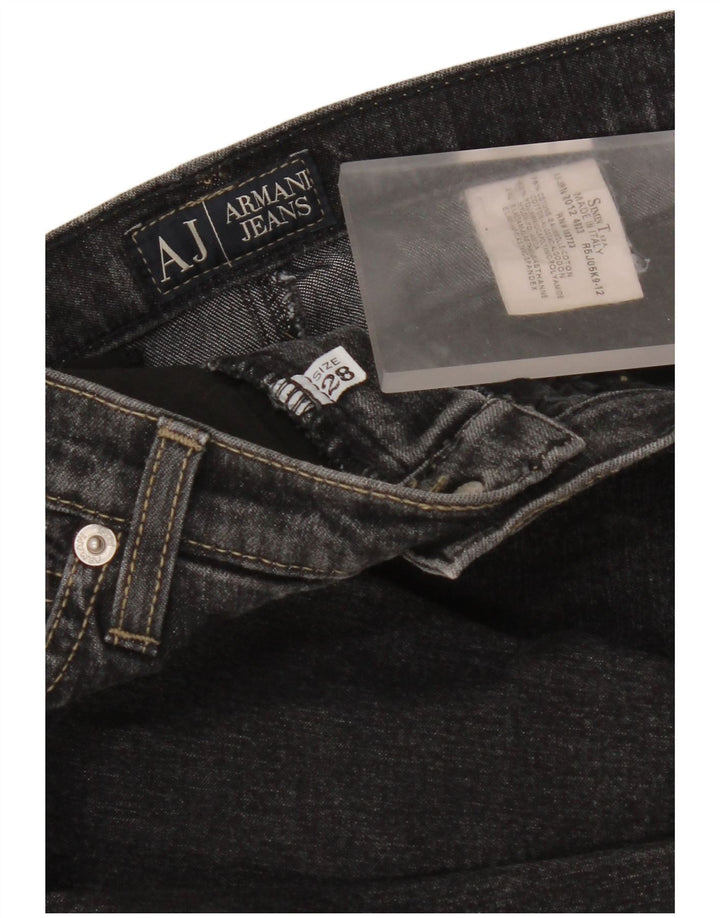 Armani Γυναικείο ίσιο τζιν W28 L30 μαύρο βαμβακερό