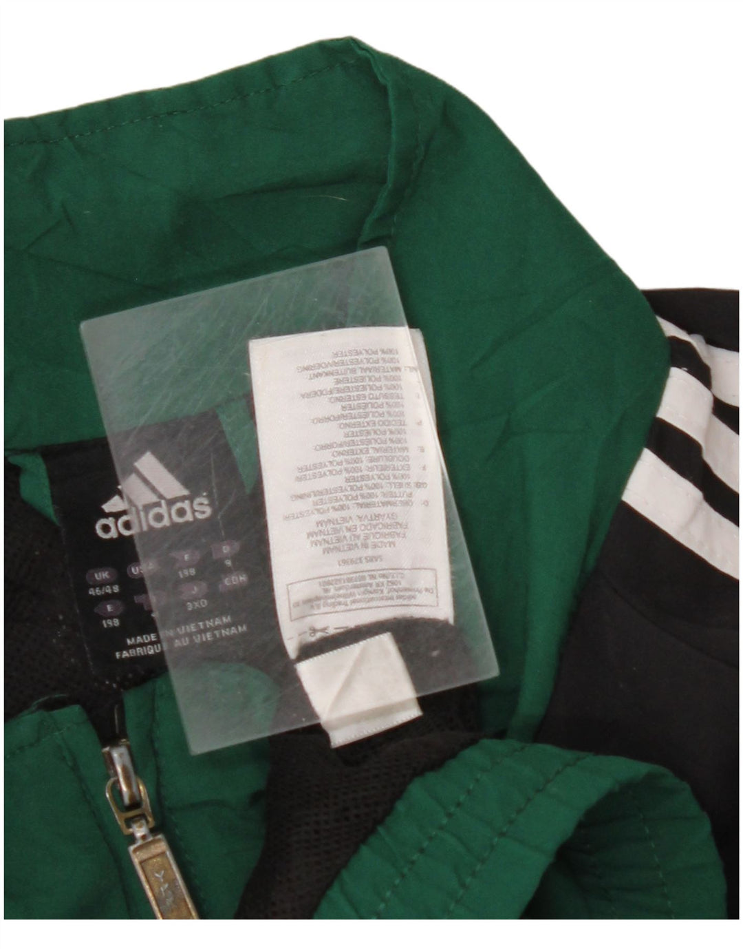 Ανδρική αθλητική φόρμα ADIDAS Top Jacket UK 46/48 XL Πράσινο πολύχρωμο πολυεστέρα