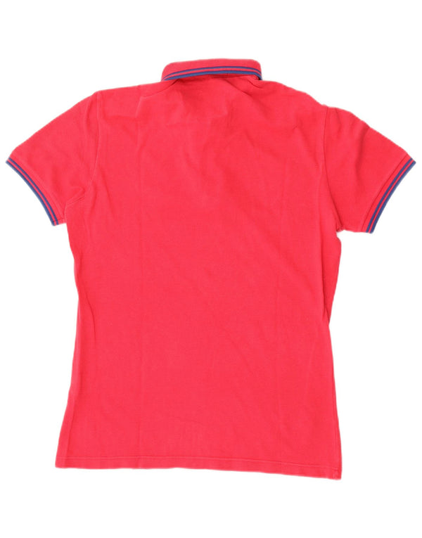 Fred Perry Ανδρικό πουκάμισο Polo Slim Fit Μικρό ροζ βαμβακερό