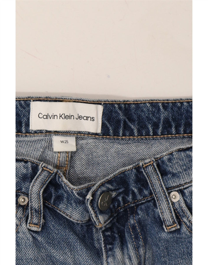 CALVIN KLEIN Womens Denim Shorts W25 XS Blue Vintage Calvin Klein and Second-Hand Calvin Klein from Messina Hembry 