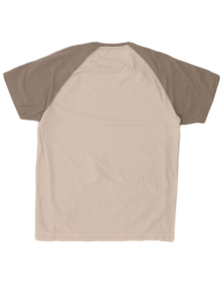 Γυναικείο T-Shirt CHAMPION Top UK 14 Large White Colourblock