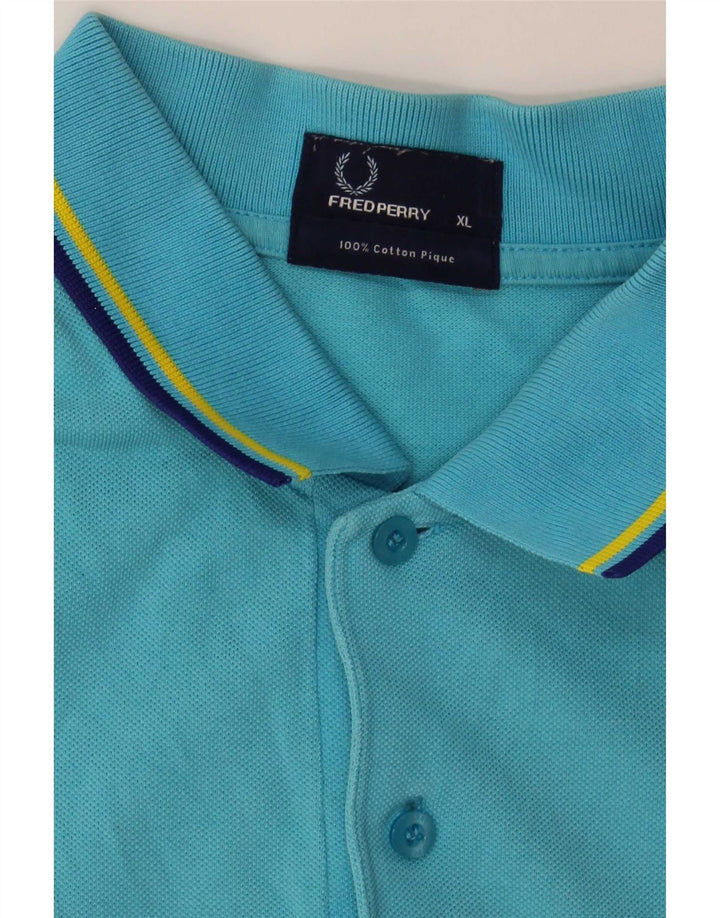 Fred Perry Ανδρικό Πόλο Μπλουζάκι XL Μπλε ριγέ βαμβακερό