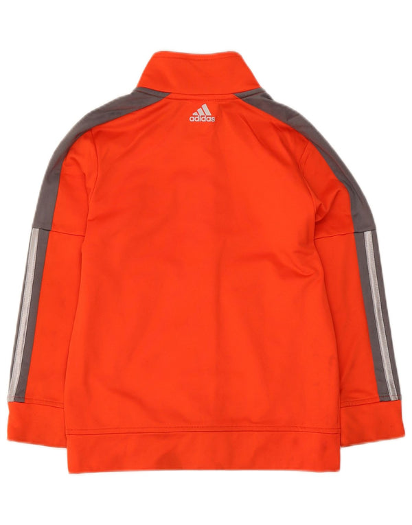 Adidas Boys Graphic αθλητική φόρμα Top Jacket 6-7 ετών πορτοκαλί ριγέ πολυεστέρα